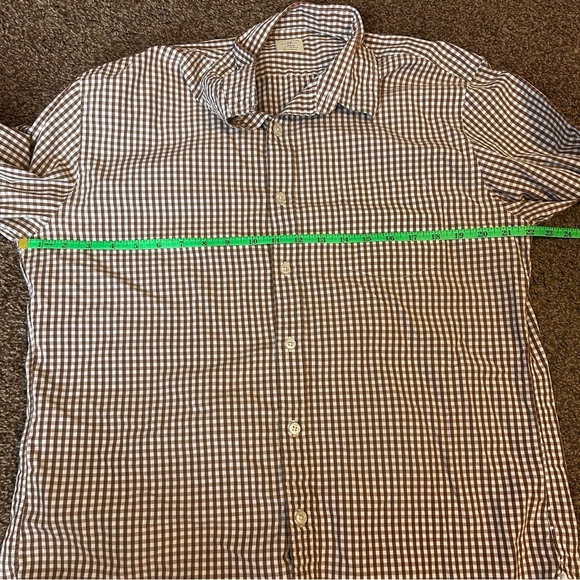 J. Crew Brown Casual Button Down Shirt Lightweight Cotton - Picture 4 of 5